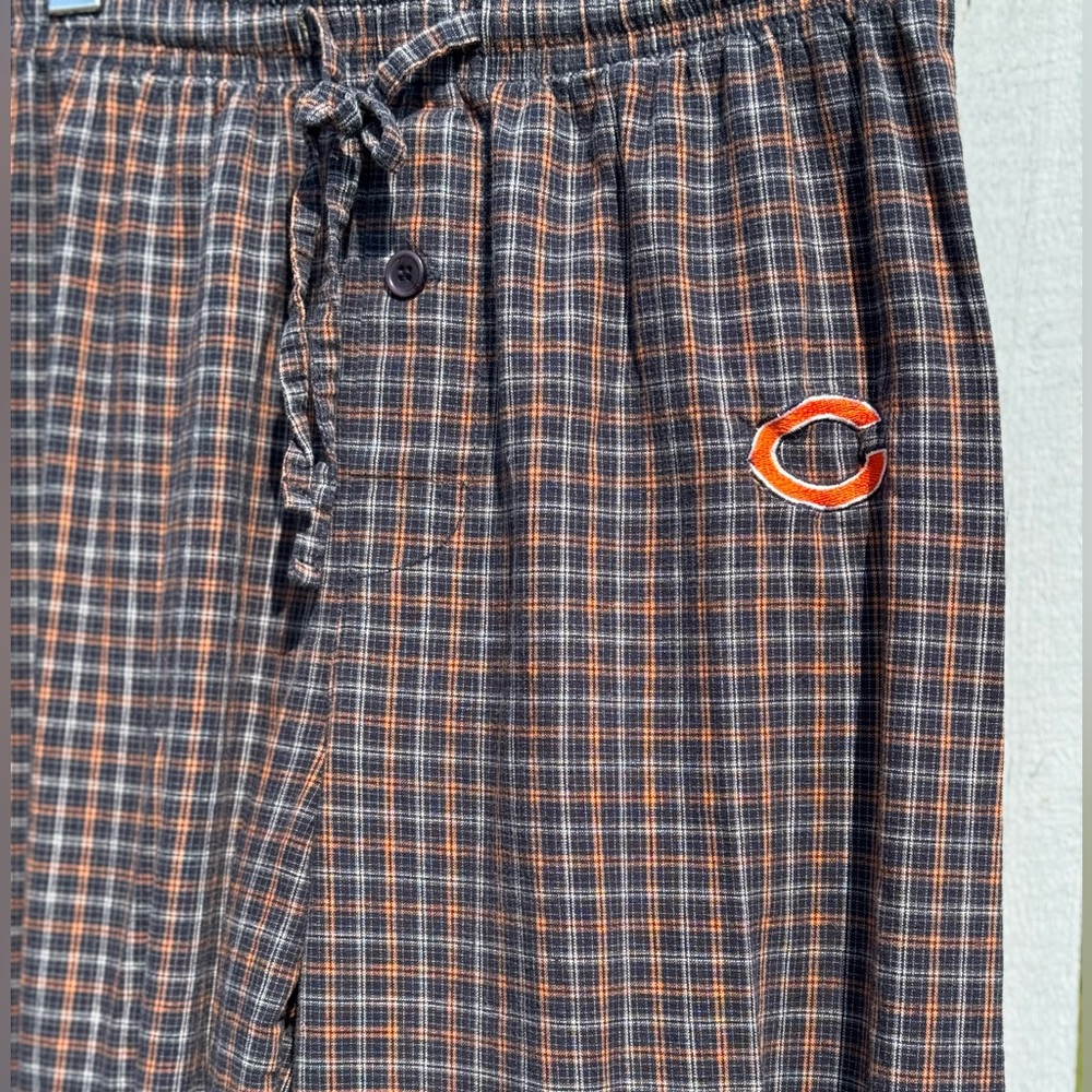 Chicago BEARS Men’s Small Flannel Pajamas Plaid Pants NFL Team Apparel Football